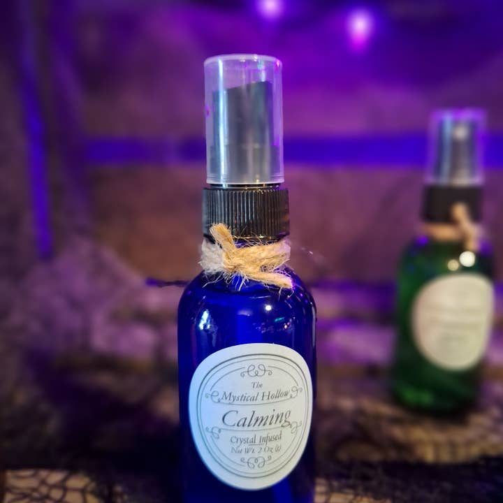 Calming Crystal Infused Room Spray for wholesale by The Mystical Hollow