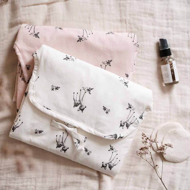 CHARLY NOMAD BABY CHANGING MAT FAWN PINK for wholesale by Rose in April