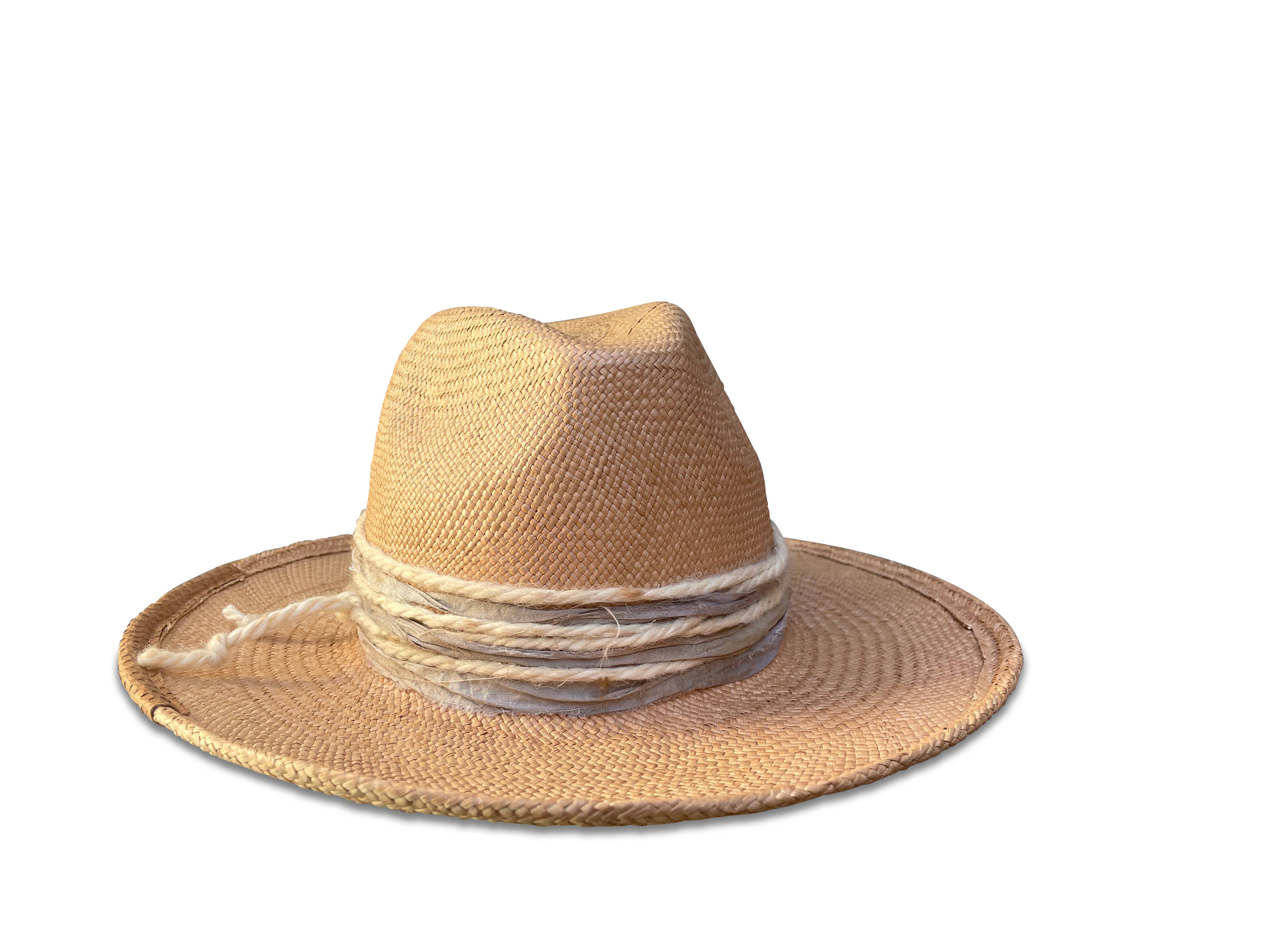 Cha Cha's House of Ill Repute - Vente Chapeau de paille – femme - Mel - Chapeau Panama Flange Brim8