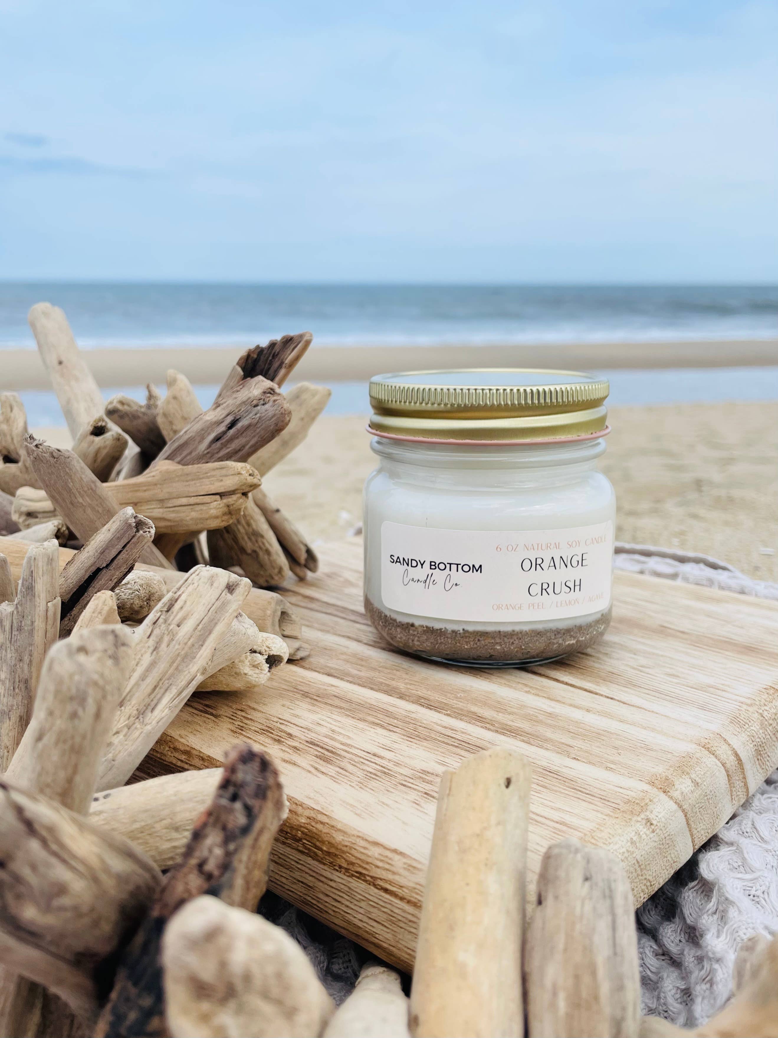 Sandy Bottom Candle Co. - Wholesale Jar/Filled Candle - Orange Crush 6 oz Soy Candle