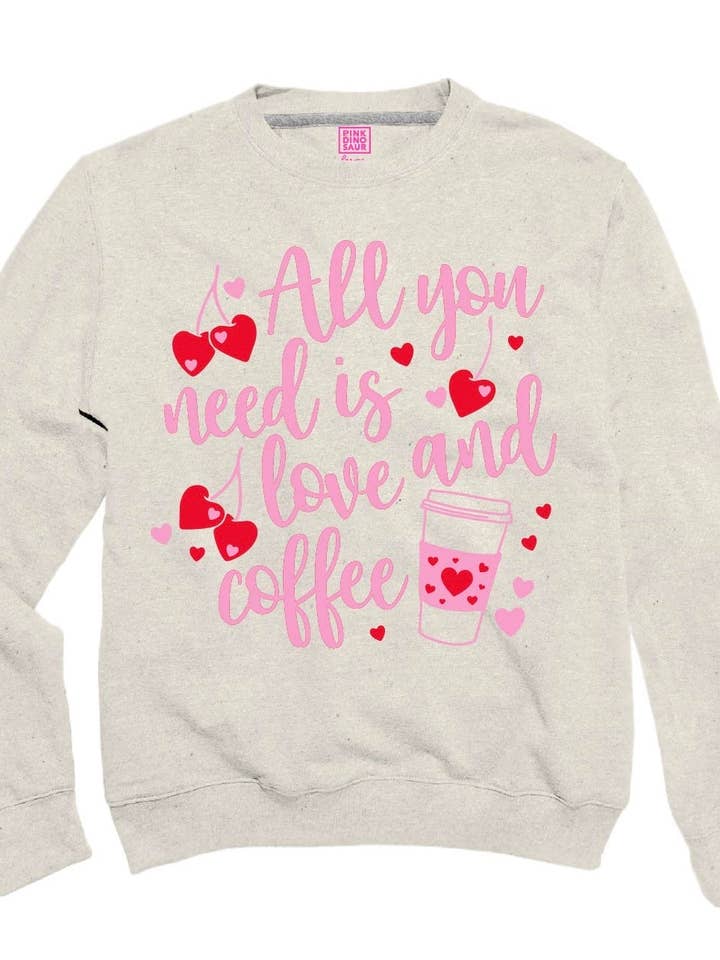 Kärlek och Kaffesvettiströjepaket för wholesale av Pink Dinosaur