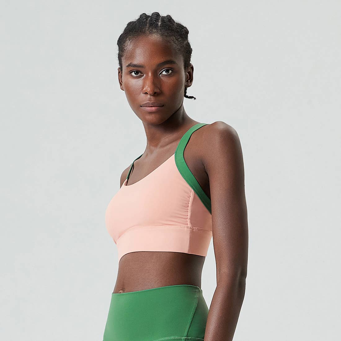 Sodalemon - Wholesale Sports Bra - Women's - Full Coverage With Wide Straps Contrast Color Sports Bra9