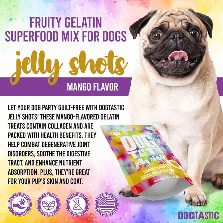 SodaPup Dog Toys – wholesale Pet treats – Dog – Dogtastic Jelly Shots - Mango Flavor