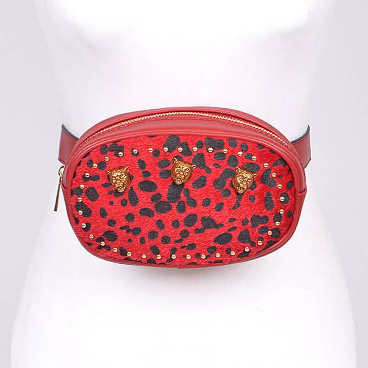 3AM BY H&D ACCESSORIES - Wholesale Belt Bag - Women's - Leopard Print Fanny Pack4
