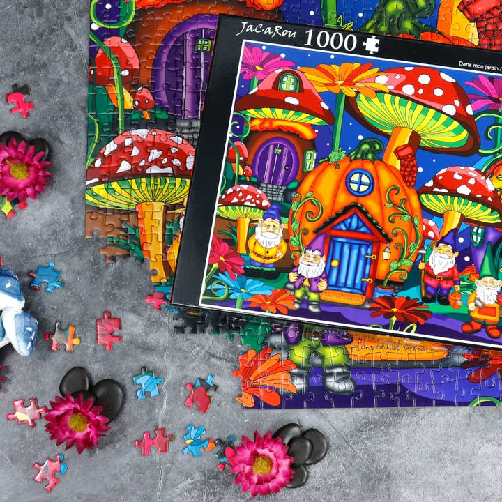 JaCaRou Puzzles Inc. - Wholesale Puzzle - Adult - Hiding in my Garden 1000pcs Jigsaw Puzzle