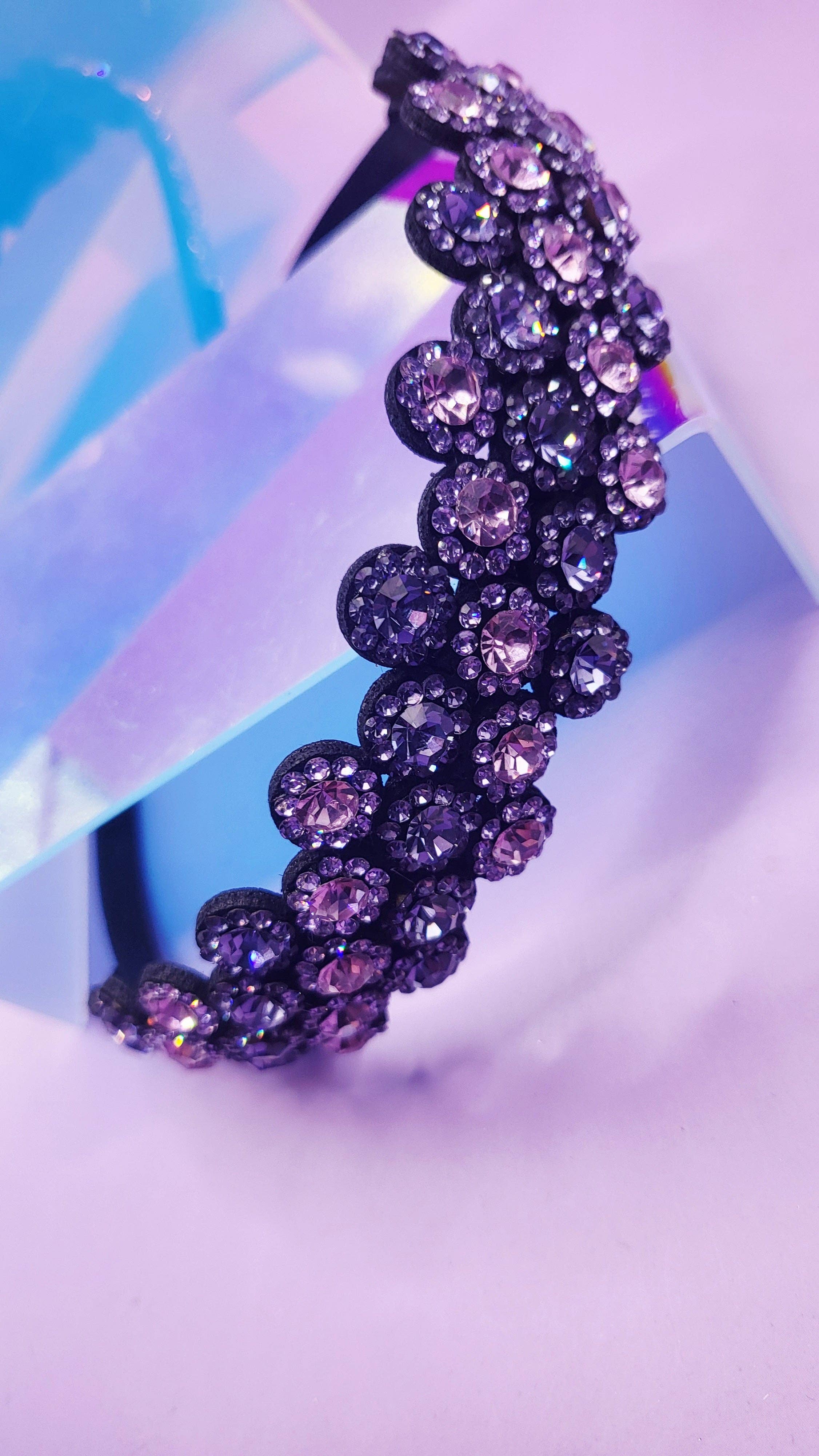 Arya Jewellery Wholesale – wholesale Pannband - Dam – Vacker blomkristallhårband7