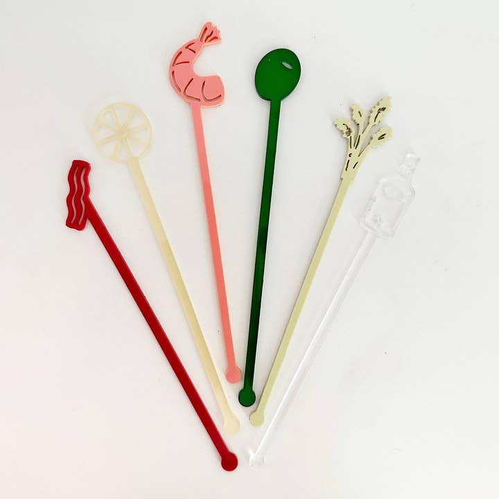 Lucky Lemon Paper Co. - Wholesale Drink Stirrer - Bloody Mary Stir Stick Set