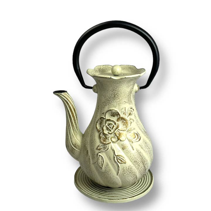 Dikanta 1.0l støbejern tekande kaffekande i hvid for engroshandel hos Ja-Unendlich