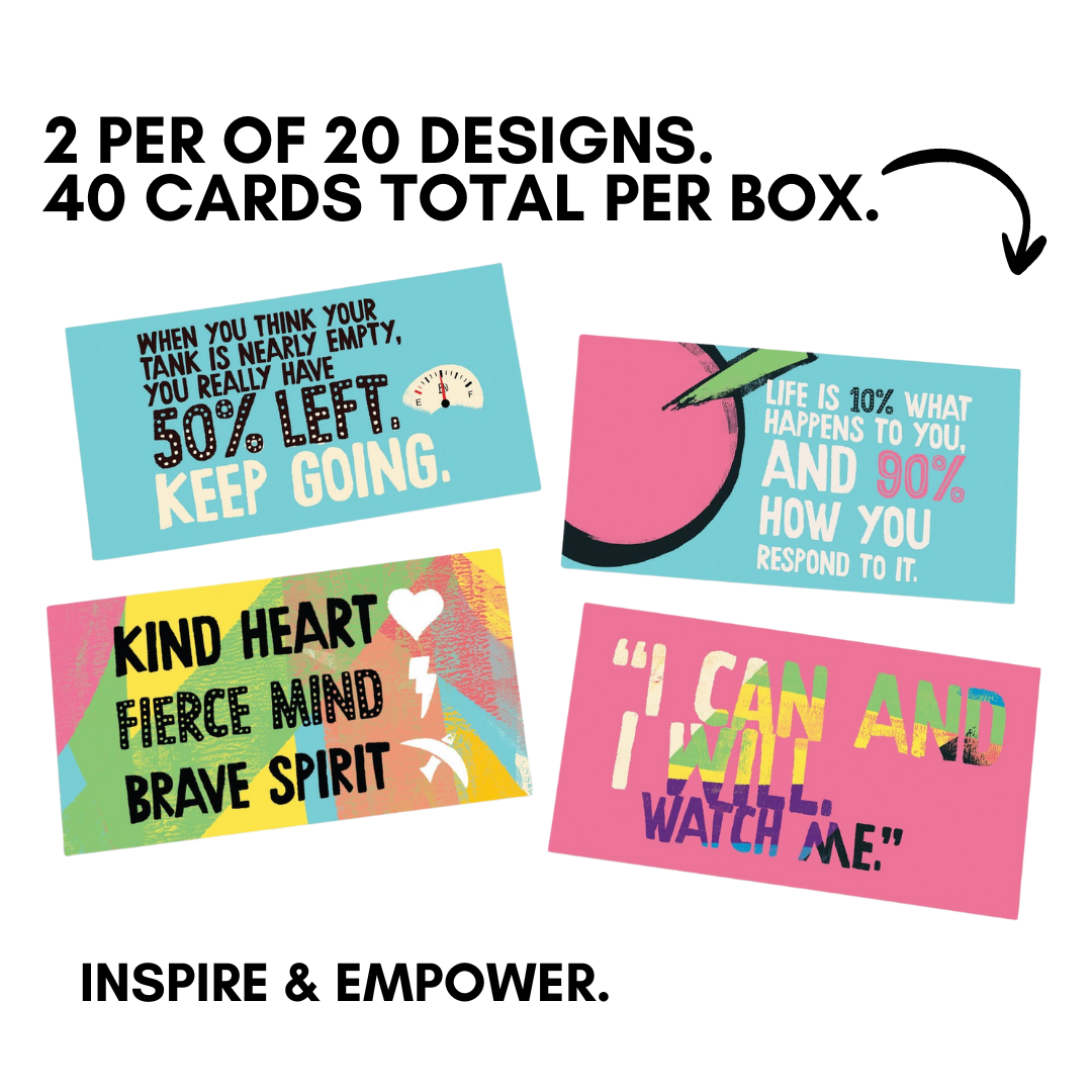Papersalt - Wholesale Stationery/Notecard Set - Grit for Girls & Young Women - Motivational Notecard Set 4