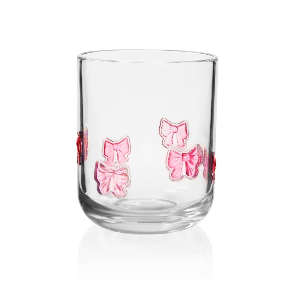 Godinger - Vendita all'ingrosso Bicchiere/tazza - Bicchiere in acrilico con fiocco rosa Coquette