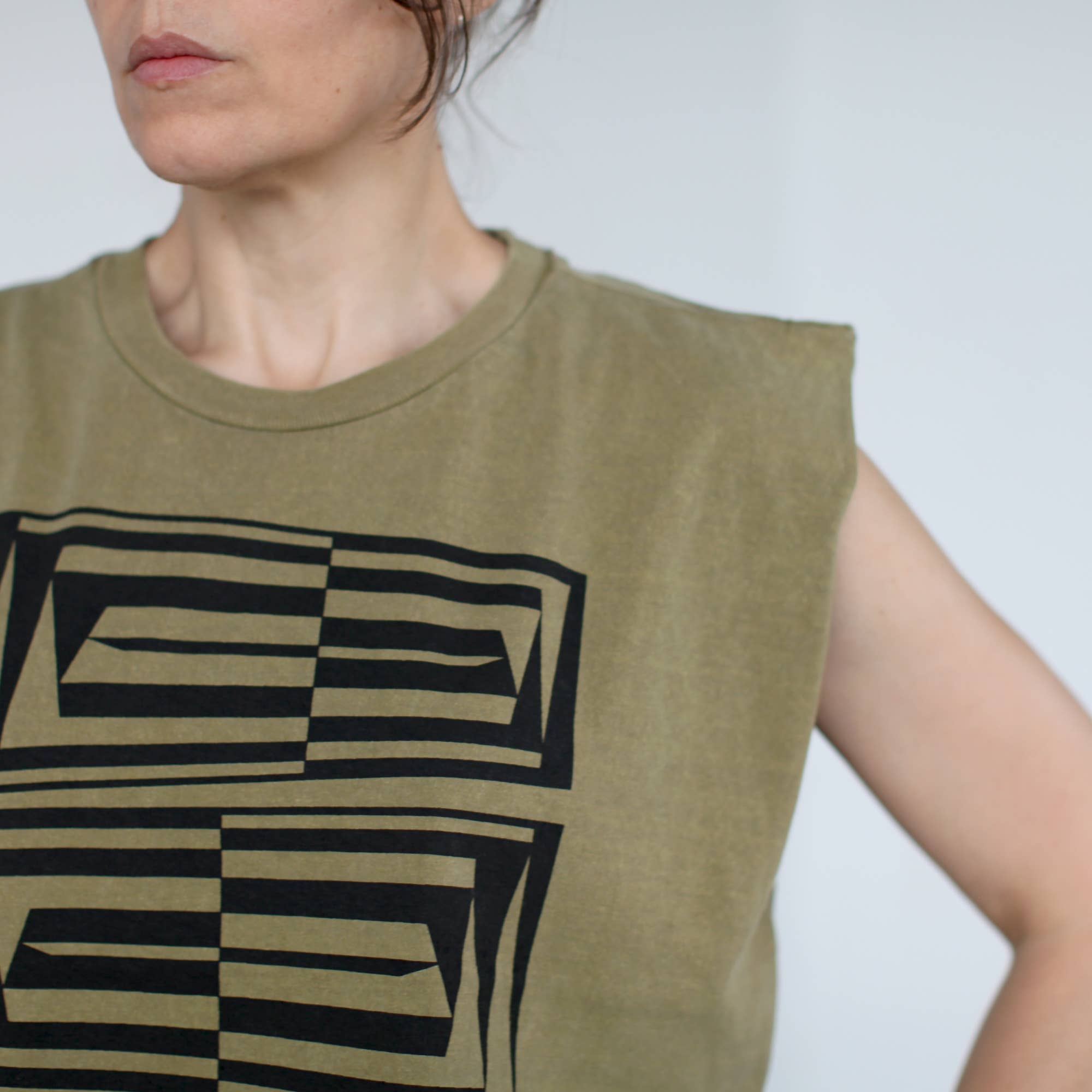 Blackbird Supply Co. - Wholesale Tank Top - Women's - Vertigo Heavyweight Garment Dyed Cotton Muscle Tank Green3