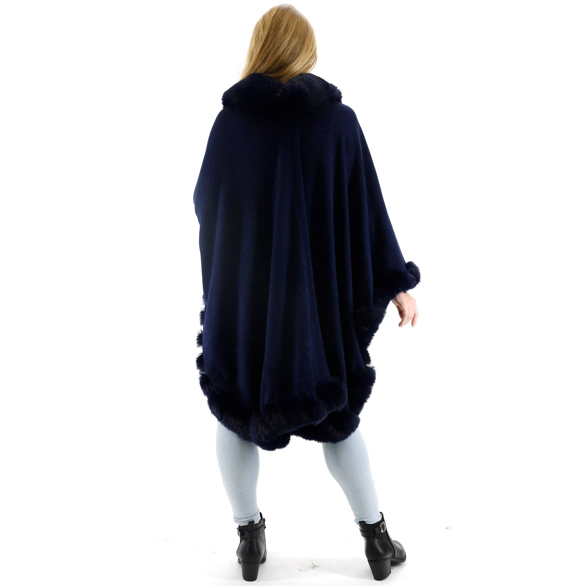 TAPA fashion – Engroshandel Pels-/kunstpelsfrakke - Dame – Ensfarvet pels sjal SW3719 (3 stk)34