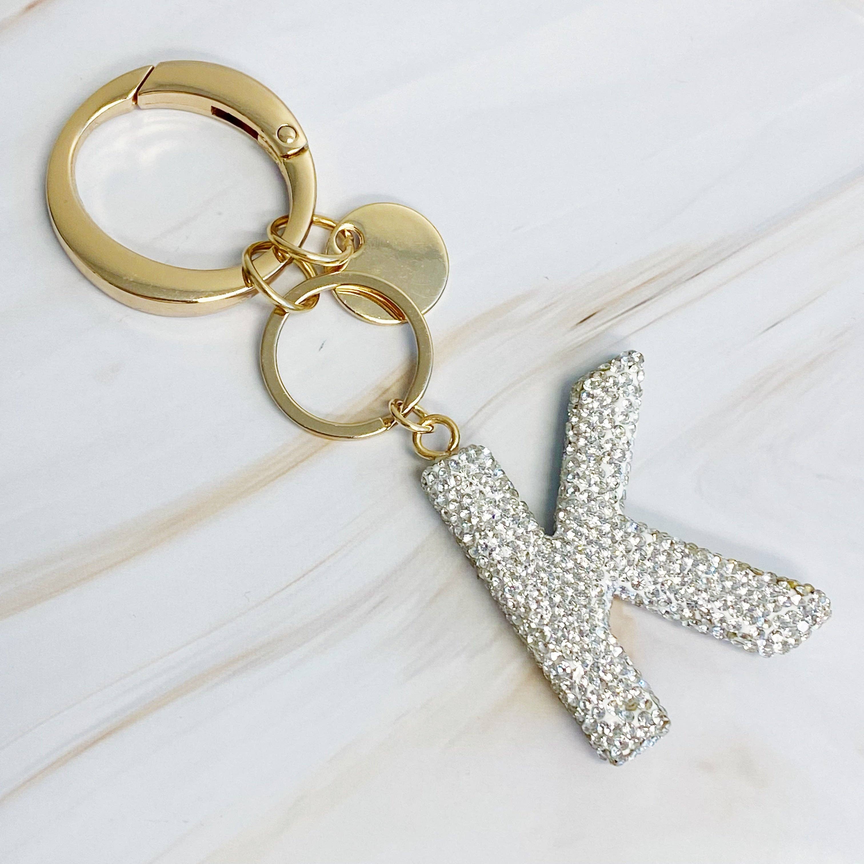 Ellison+Young - Wholesale Keychain - Women's - It Girl Glam Initial Key Chain8