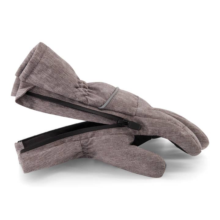 Grey Boys Toddler / Tween Gloves Powered by ZIPGLOVE™ TECH for wholesale on Faire1