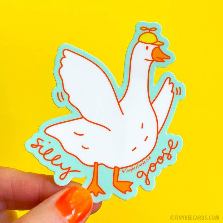 Tiny Bee Cards - Wholesale Sticker - Silly Goose Vinyl Sticker