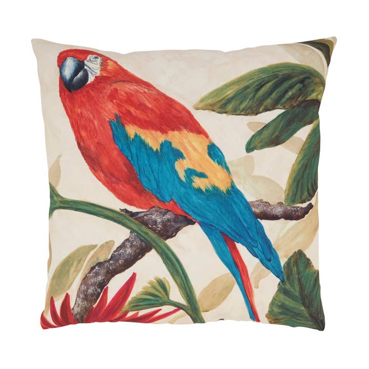 Cojín de Exterior para Loro Colorido con Relleno de Poliéster para venta al por mayor de Saro Lifestyle