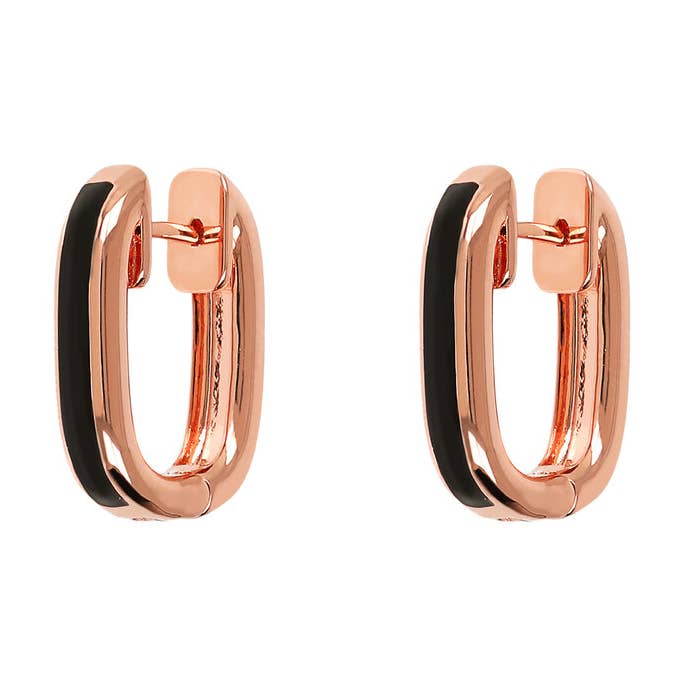 Enameled Oval Earrings for wholesale by Bronzallure