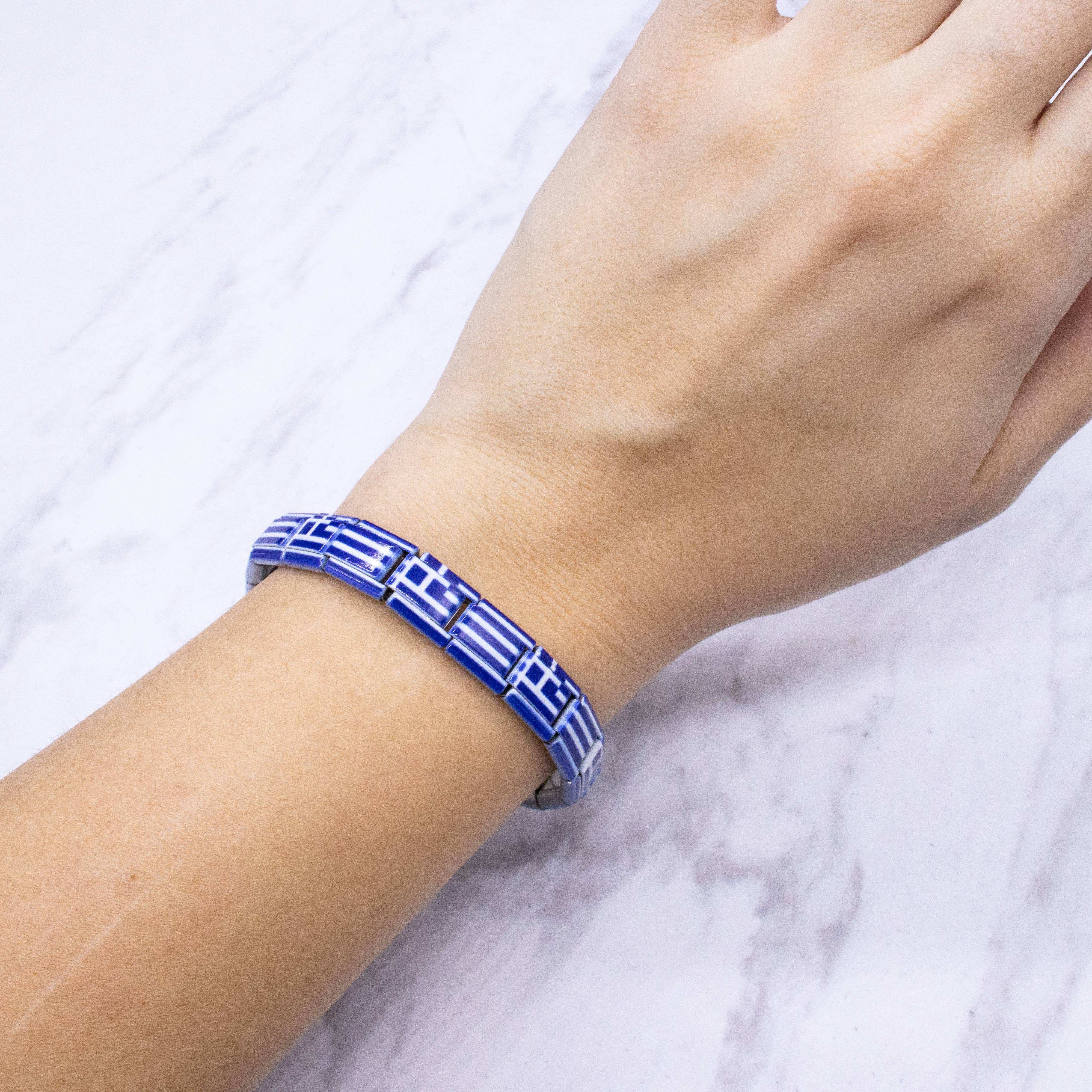 Natalia - Wholesale Charm/Dangle Bracelet - Italian Charm Bracelet Flags - Link Jewelry31