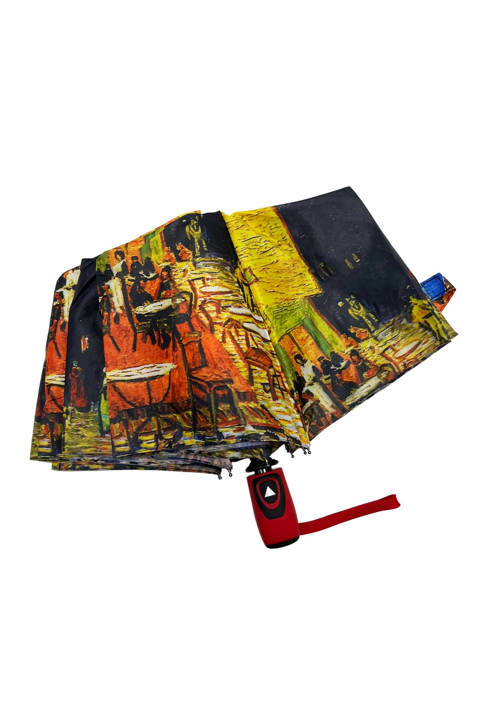 Fashion Scarf World - Wholesale Umbrella - Women's - Van Gogh Terrace At Night Print Umbrella (Short)2