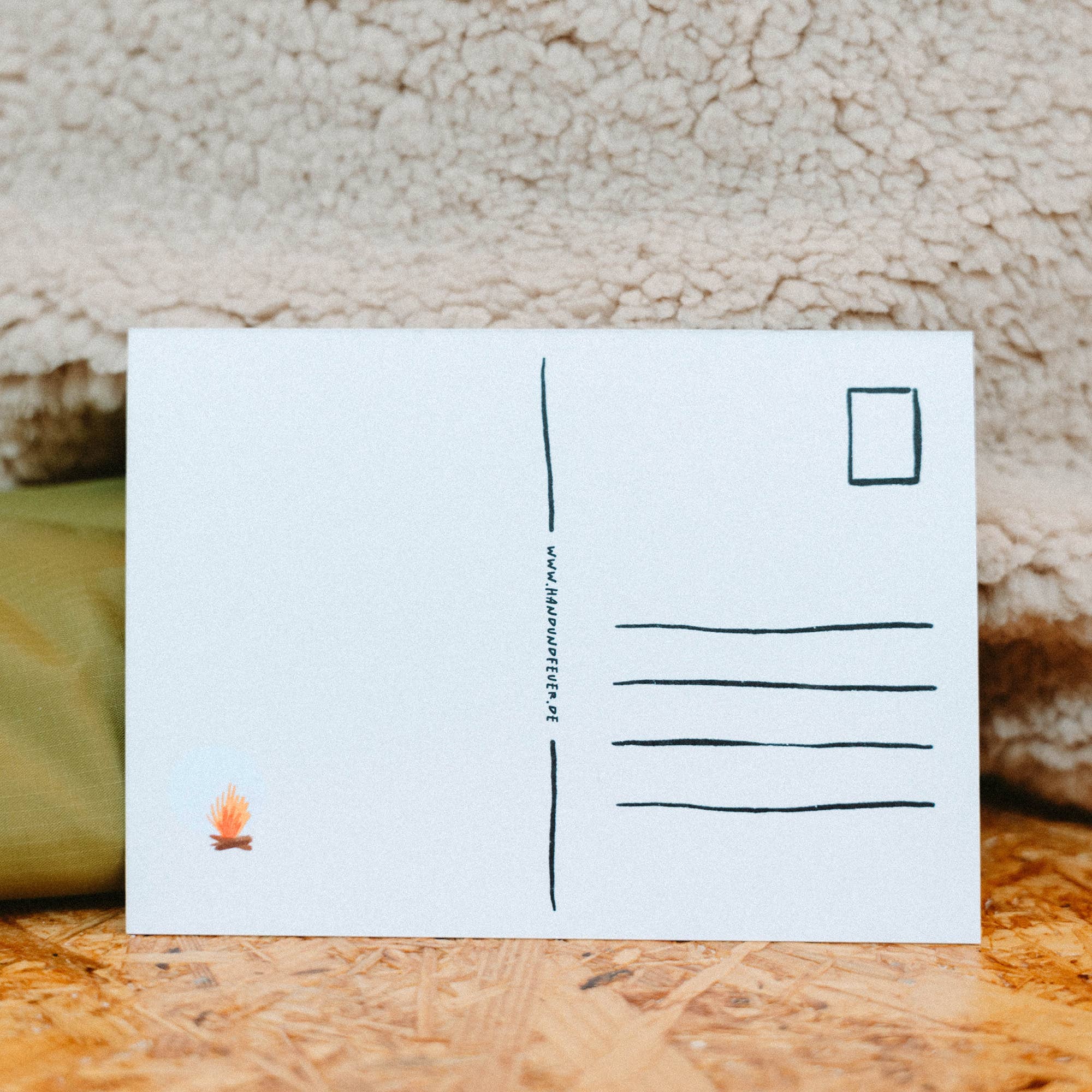 Hand und Feuer - Wholesale Postcard - Postcard Camping Adventure (A6) Campfire - 450 g/sqm paper3