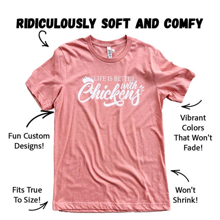 The Chicken Bawks - Wholesale T-Shirt (Graphic) - Unisex - Life is Better1