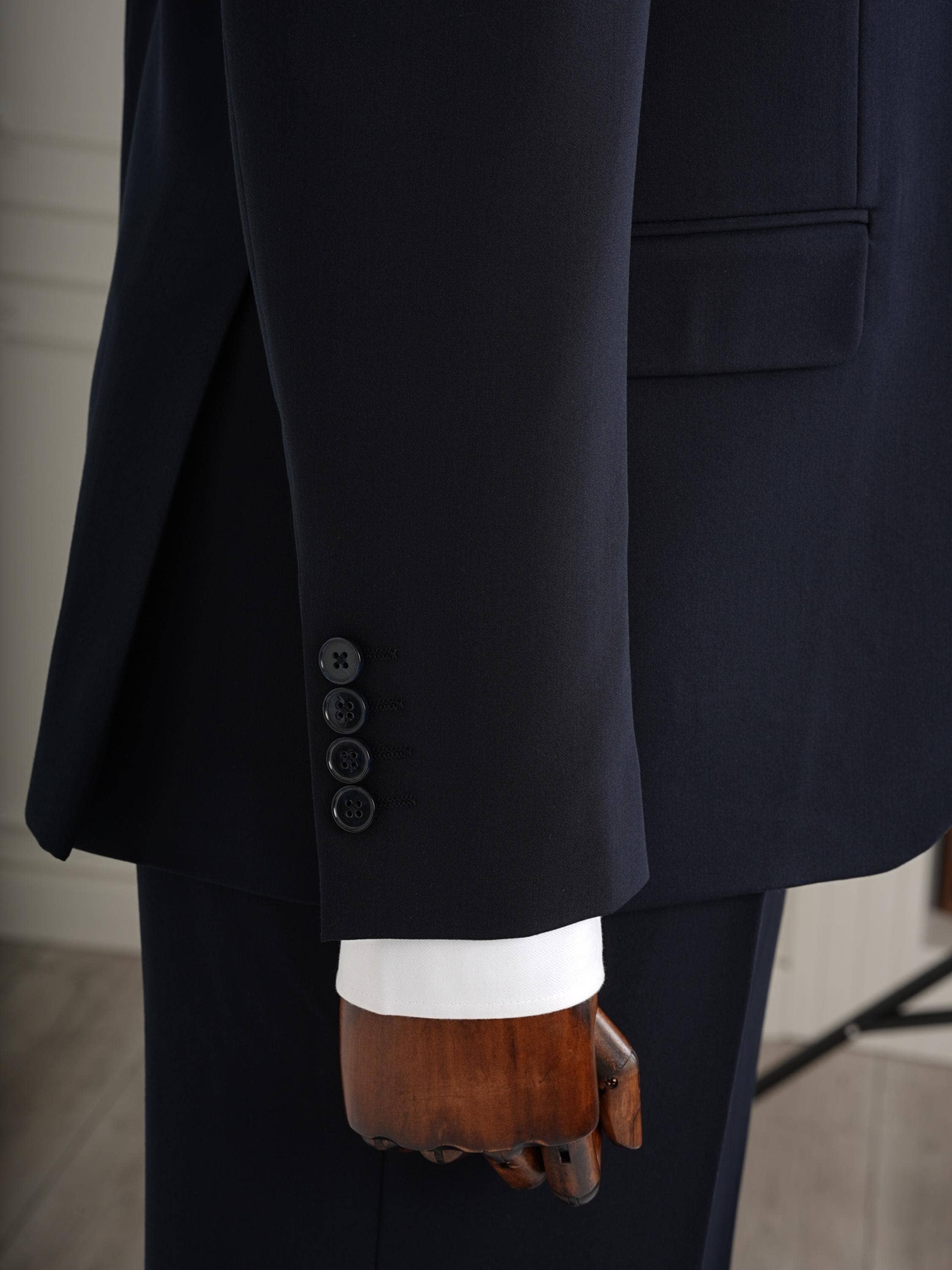 parez suits - Wholesale Suit Set - Men's - Mens Dark Navy Blue Three Piece Slim Fit Suit PAREZ SUITS7