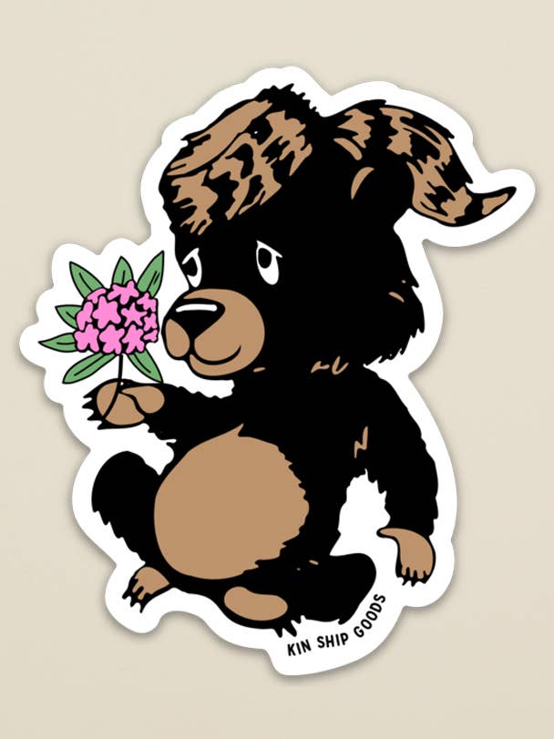 Bear Friend Sticker for wholesale by Kin Ship Goods