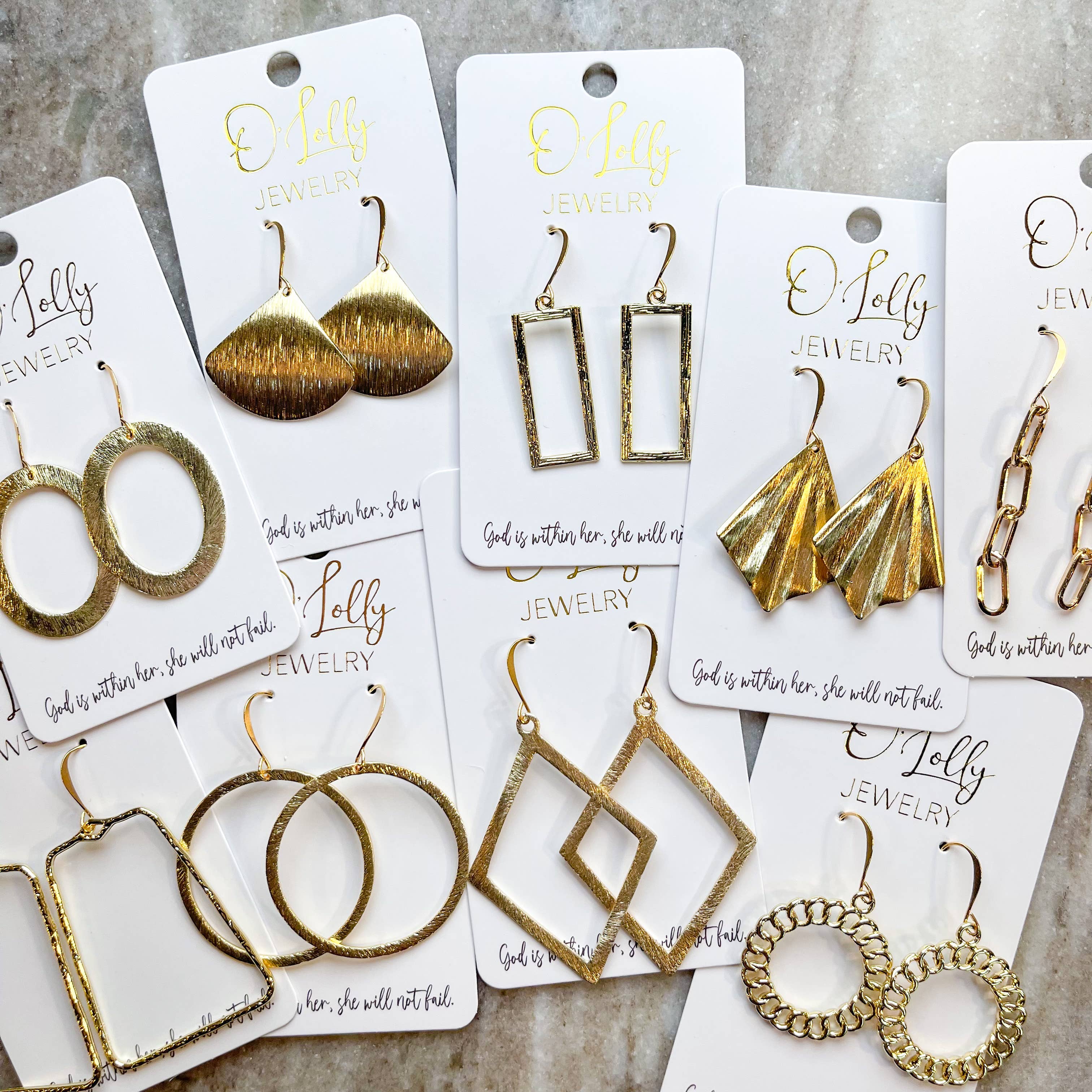 O’Lolly Jewelry - Wholesale Jewelry Set - Simple Golds SURPRISE Pack (10 pairs)2