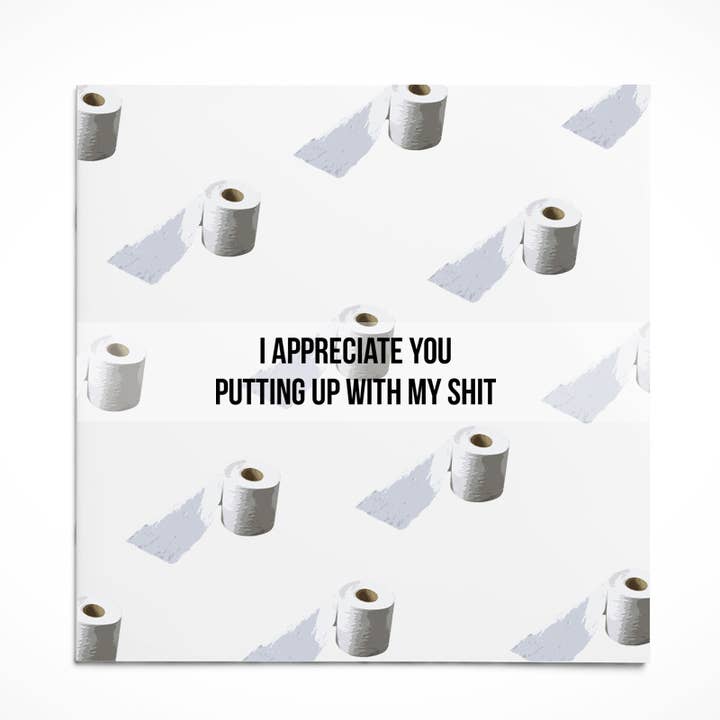 Dankeschön-Karte | Ich war Scheißchen für den Großhandel von Greeving Cards