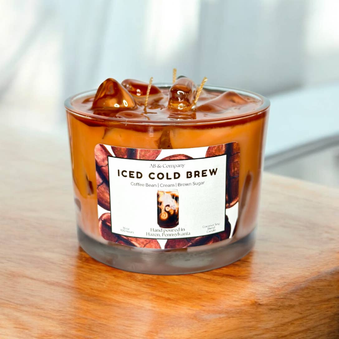 AB And Company - Wholesale Jar/Filled Candle - Iced Cold Brew Coconut Soy Candle2
