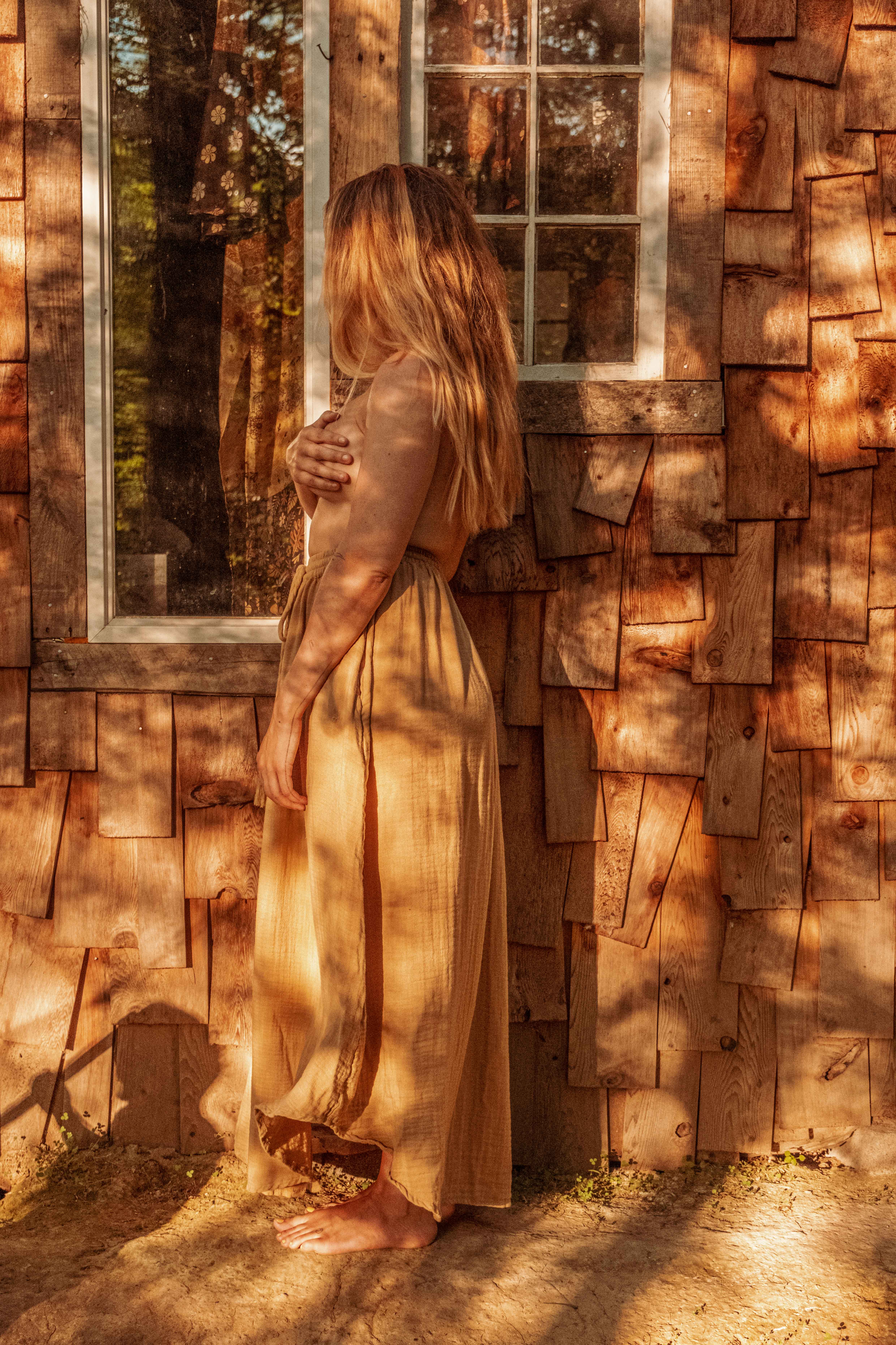 Gardenbelle Shop - Vente Jupe – femme - Jupe boutonnée en bambou et coton Beachy Boho, jupe longue bohème10