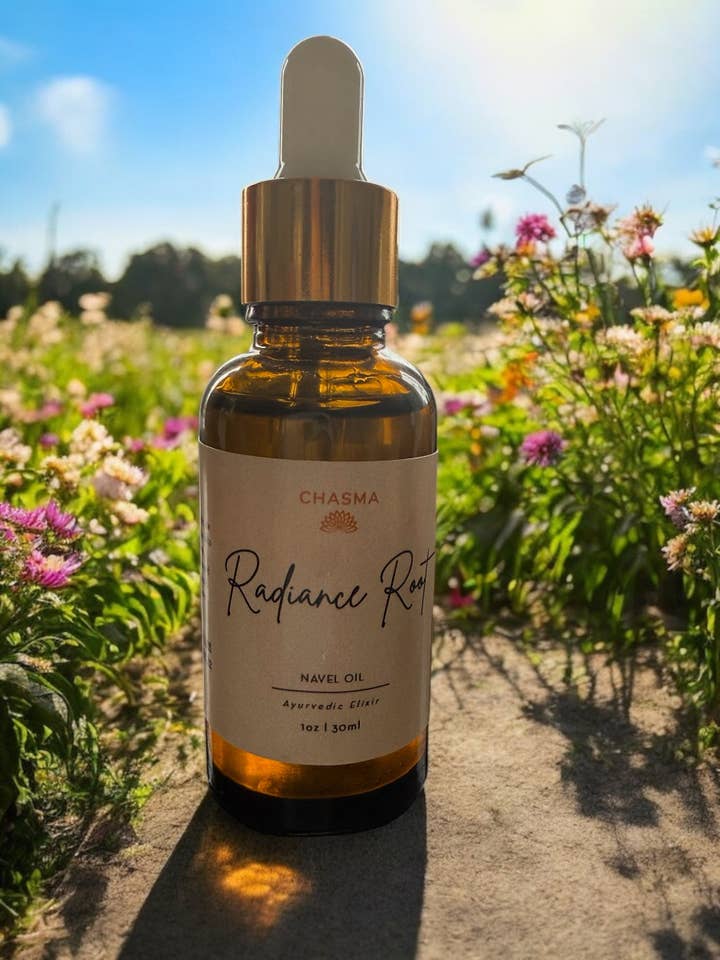 Huile de nombril Radiance Root 30 mL/1 oz pour la vente par Chasma Skin