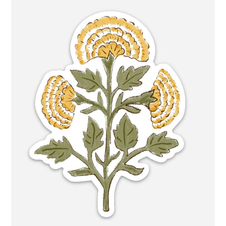 Adesivo in Vinile Calendula - Adesivi Floreali Fiori per la vendita all'ingrosso da parte di mo.mitt