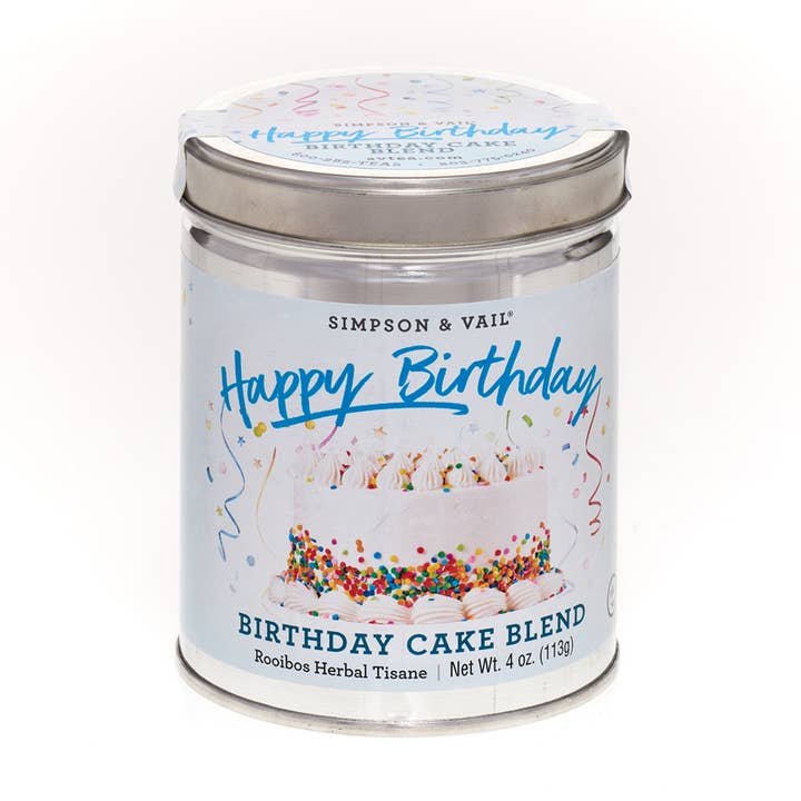 Simpson & Vail - Wholesale Loose tea - Birthday Cake Blend Herbal Tisane, 4 Ounce Tin
