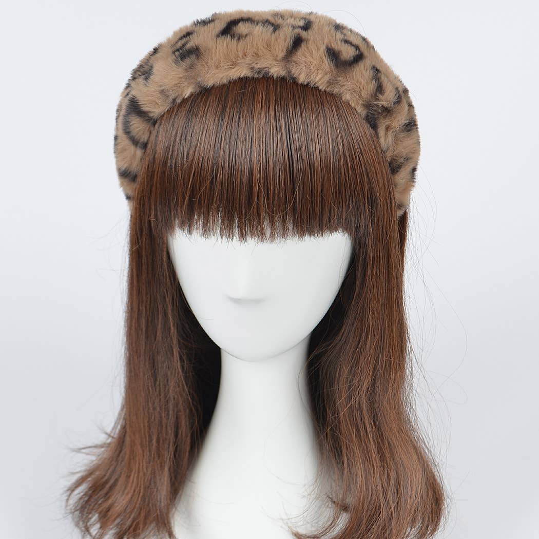 3AM BY H&D ACCESSORIES – wholesale Fashion headband – women's – Leo Faux Fur Headband1