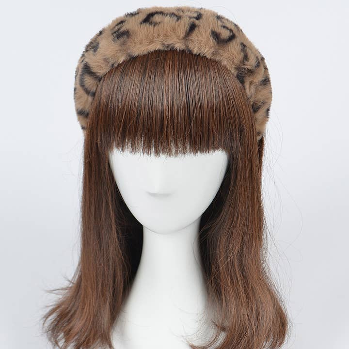 3AM BY H&D ACCESSORIES - Wholesale Fashion headband – women's - Leo Faux Fur Headband1