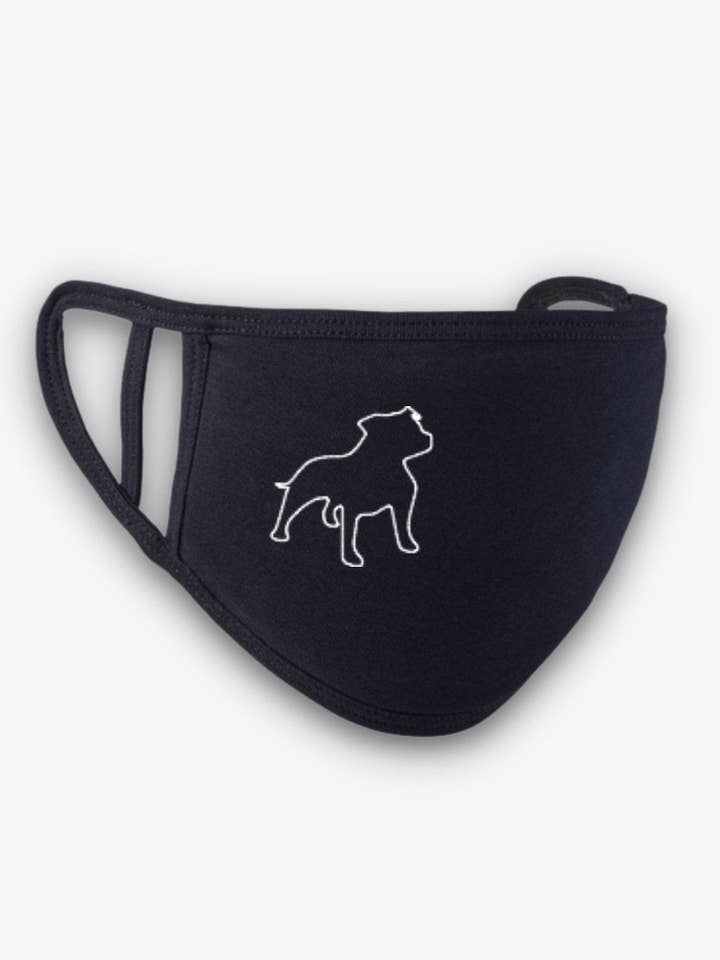 Staffordshire Bull Terrier Dog Outline Face Mask for wholesale by Pooch