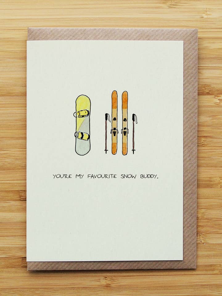 Skidor och snowboardkort - Kärlek & Alla hjärtans dag - Återvunnet för wholesale av RossJDesigns