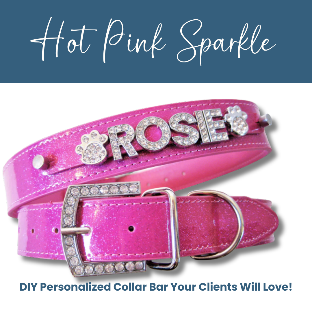 House of FurBaby - Wholesale Pet Collar - Cat/Dog - DIY Pet Collar Bar Kit: Silver Sparkle 280 Pieces $600 Value5