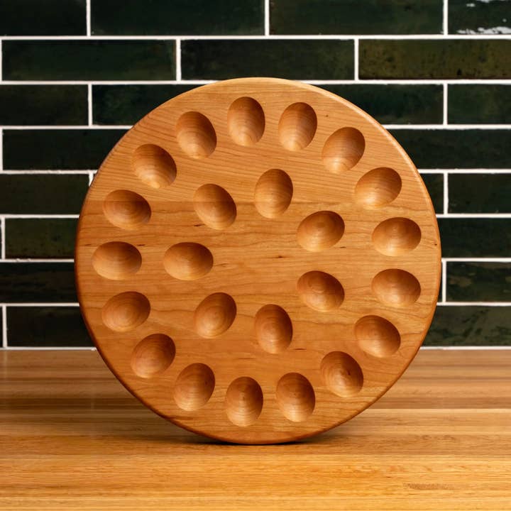 Laurel Mercantile - Wholesale Egg Cup/Holder - Cherry Deviled Egg Tray | 24 egg