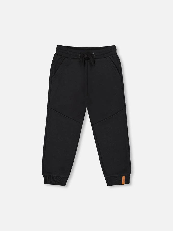 Pantaloni della tuta in pile con tasche neri per la vendita all'ingrosso da parte di Deux par Deux