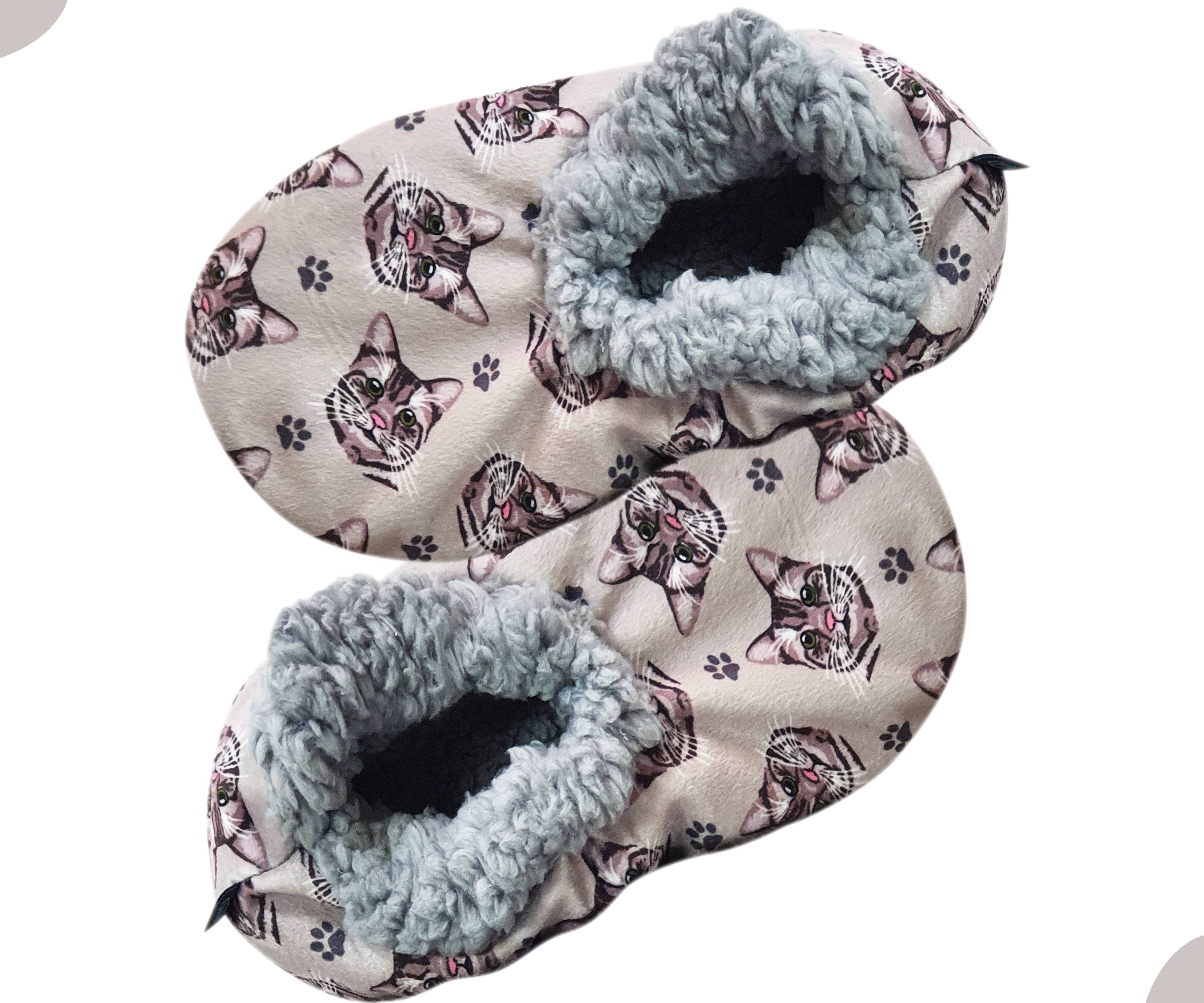 E&S Pets – wholesale Slippers – Women's – Silver Tabby Slippers5