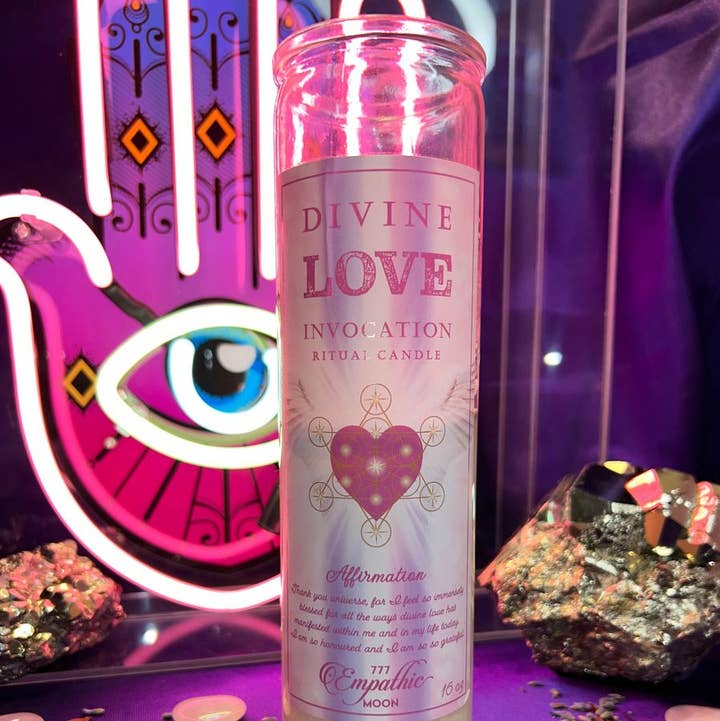 Empathic Moon 777 - Wholesale Votive Candle - Divine Love Ritual Candle | Attract Pure Love | 16 Oz.