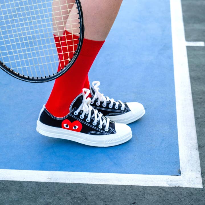 KLUE - Vente Chaussettes – unisexe - Chaussettes KLUE Organic solid | Rouge2