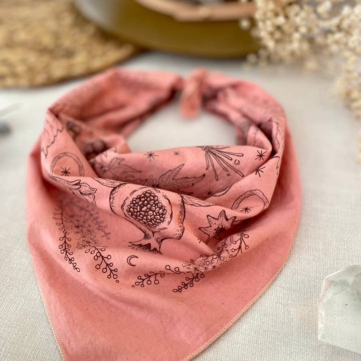 Wanderite – wholesale Bandana – Unisex – Bandana | Lady Herbs | Hand Dyed | Rose6