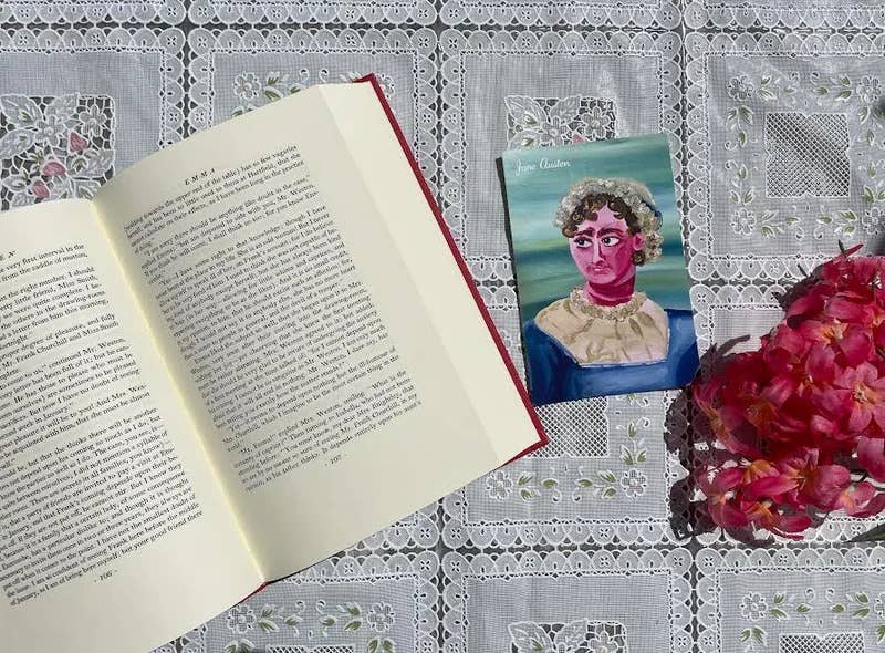 PopArt Authors - Wholesale Postcard - Jane Austen Postcard1