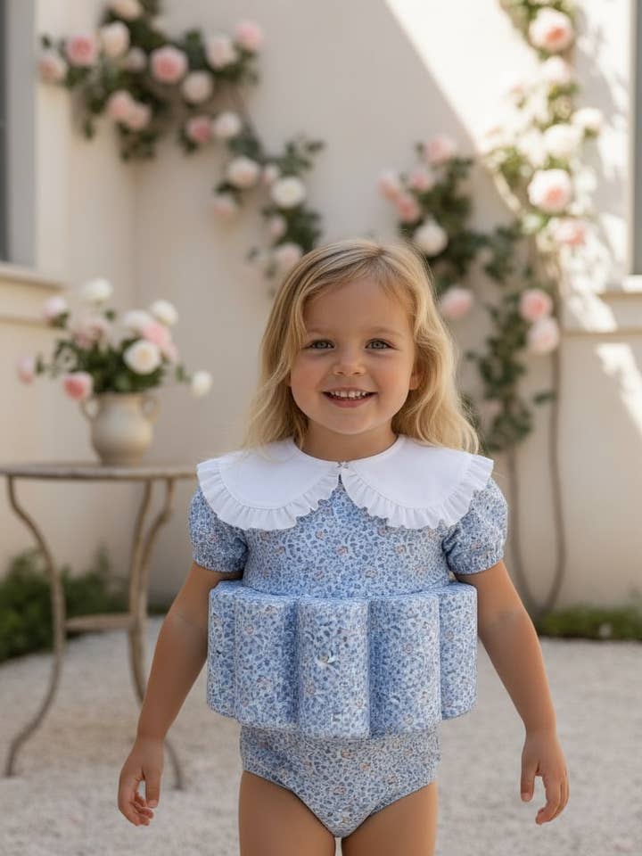 MALLORY -Maillot de bain Cottage Boho pour enfants- Flotteurs d'eau- Natation pour la vente par Little Soleil