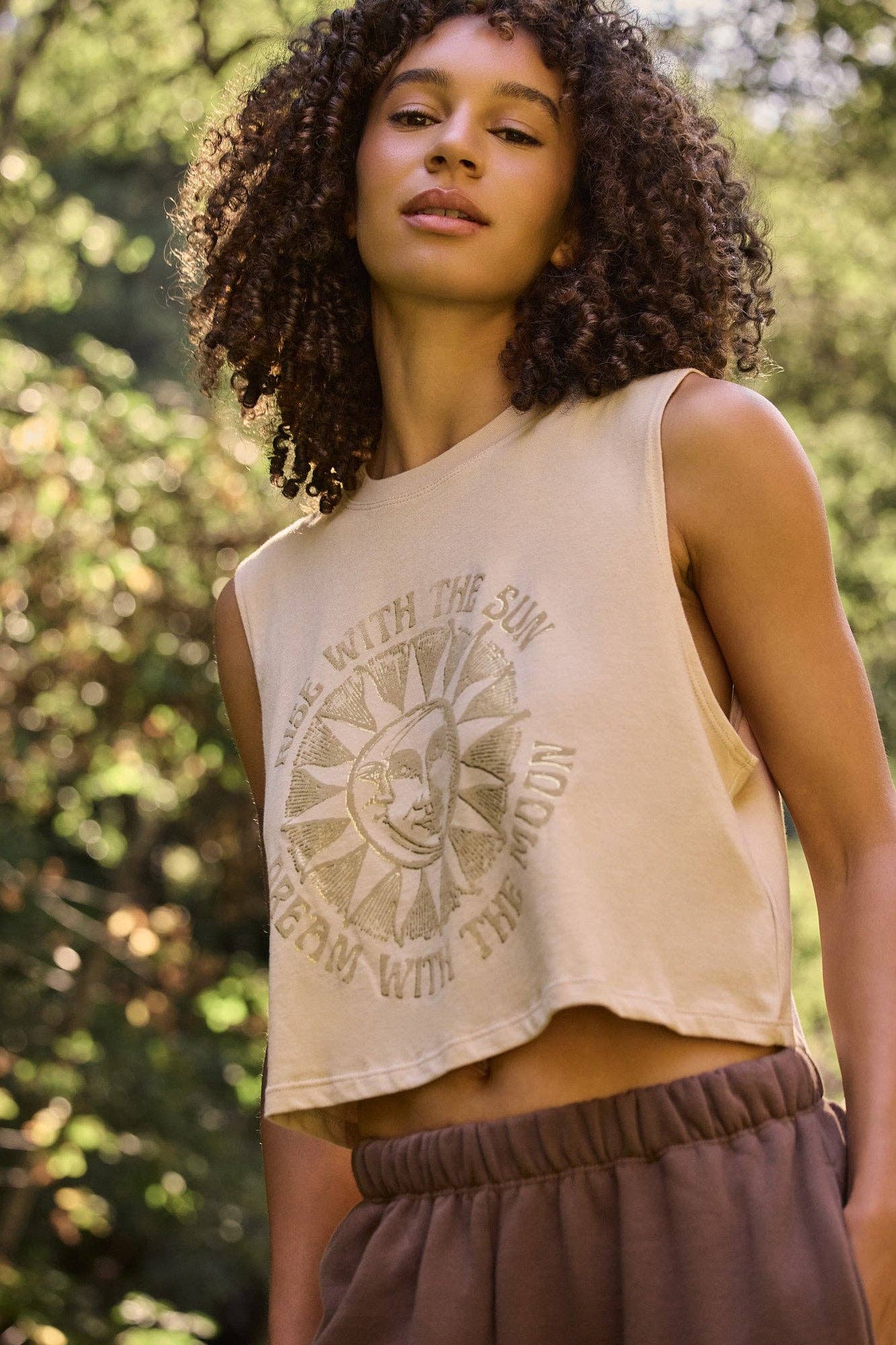 PALO SANTO Rise Spirit Crop Tank for wholesale on Faire