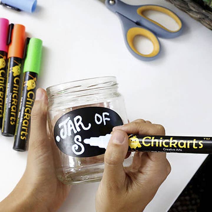 Simple Shapes - Wholesale Marker - Chalk Ink Markers - White1