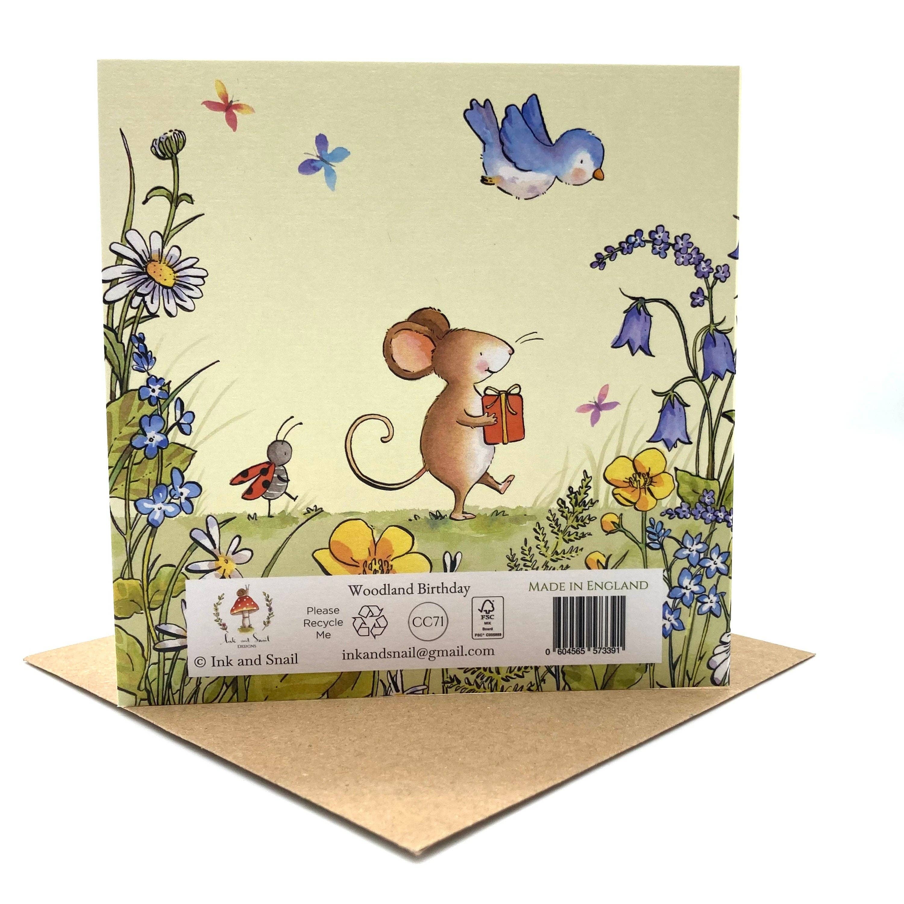 Ink and Snail Limited – Großhandel Geburtstagskarten – Geburtstagskarte - Woodland Birthday1
